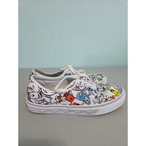 Vans x Crayola Authentic DIY Sketch Your Way Lace Up Skate Sneaker Women’s 9